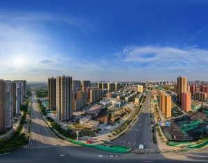 HDR白天城市建筑全景-ID:858932972