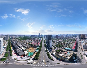HDR白天城市建筑全景-ID:209105977