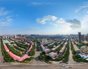 HDR白天城市建筑全景-ID:5955359
