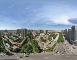 HDR白天城市建筑全景-ID:968978882