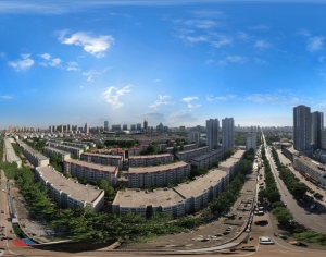 HDR白天城市生态绿化全景-ID:292109971