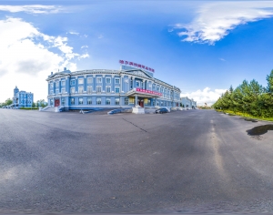 HDR城市小区社区广场全景-ID:752717023