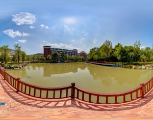 HDR城市小区社区广场全景-ID:843121057