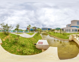 HDR城市小区社区广场全景-ID:867160086