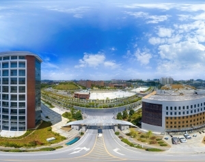 HDR城市小区社区广场全景-ID:5955920