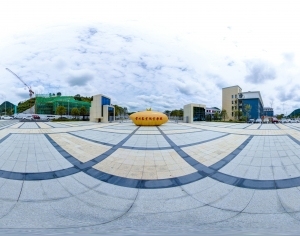 HDR城市小区社区广场全景-ID:5955929