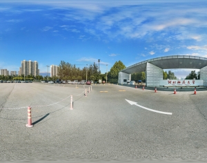 HDR城市小区社区广场全景-ID:892584093