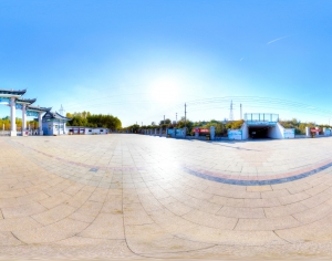 HDR城市小区社区广场全景-ID:920064932