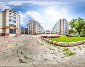 HDR城市小区社区广场全景-ID:5956056