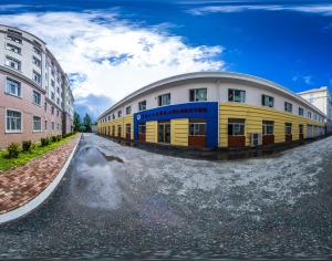 HDR城市小区社区广场全景-ID:659465077