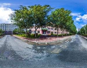 HDR城市小区社区广场全景-ID:912942896