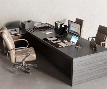 Modern Office Desk And Chair-ID:288929993