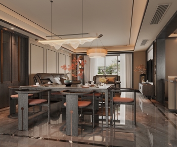 New Chinese Style Dining Room-ID:172588112