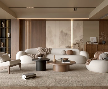Modern A Living Room-ID:786437991