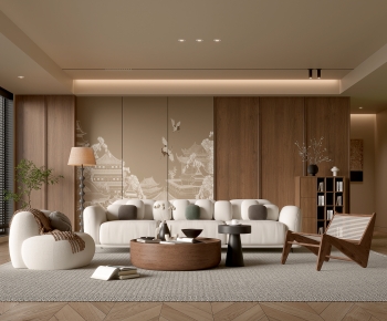 Modern A Living Room-ID:600567105