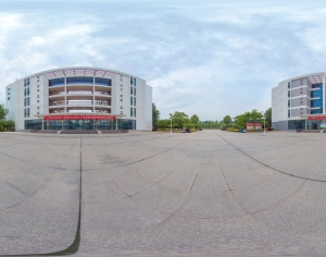 HDR城市小区社区广场全景-ID:734654909