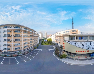 HDR城市小区社区广场全景-ID:976574901