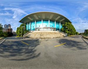 HDR城市小区社区广场全景-ID:262389289