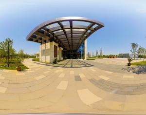 HDR城市小区社区广场全景-ID:5956535