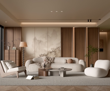 Modern A Living Room-ID:995599031