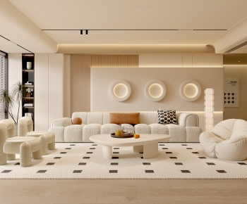Modern A Living Room-ID:730923899