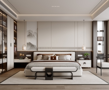 New Chinese Style Bedroom-ID:104747063