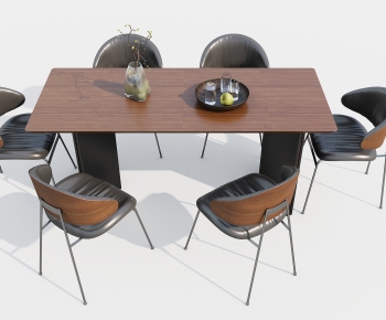 Modern Dining Table And Chairs-ID:495870116