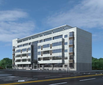 Modern Appearance Of Commercial Building-ID:718837026