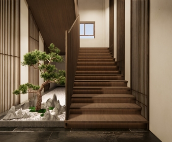 New Chinese Style Stairwell-ID:179914951
