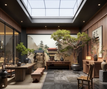 New Chinese Style Courtyard/landscape-ID:313910964
