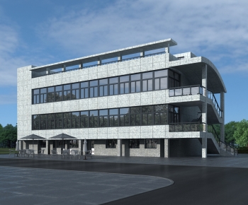 Modern Appearance Of Commercial Building-ID:608417999