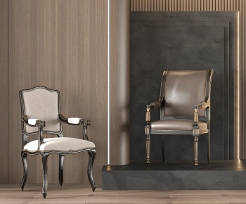 法式餐椅 休闲椅3D模型