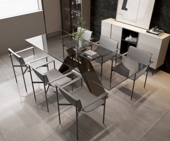 Modern Dining Table And Chairs-ID:404197931