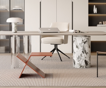 Modern Computer Desk And Chair-ID:330271962