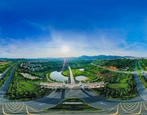 HDR白天城市生态绿化全景-ID:5958302