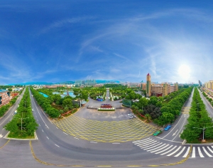 HDR白天城市生态绿化全景-ID:241914992