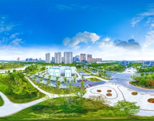 HDR白天城市生态绿化全景-ID:167376048