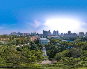 HDR白天城市生态绿化全景-ID:269041128