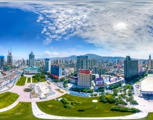 HDR白天城市生态绿化全景-ID:5958393