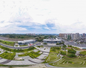 HDR白天城市鸟瞰建筑全景-ID:639541121