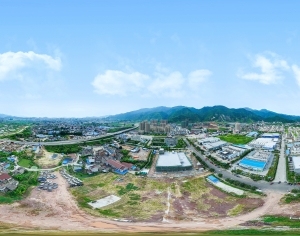 HDR白天城市鸟瞰建筑全景-ID:5958524