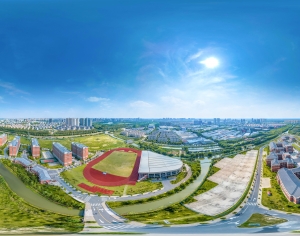 HDR白天城市鸟瞰建筑全景-ID:638880011