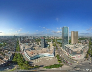 HDR白天城市鸟瞰建筑全景-ID:5958550