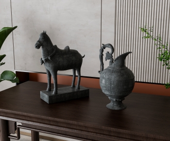 新中式青铜饰品雕塑摆件-ID:477425104