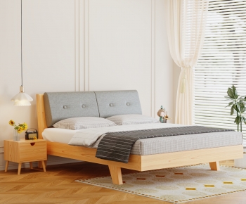 Modern Double Bed-ID:558228973