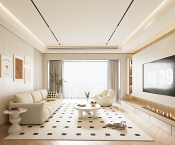 Modern A Living Room-ID:648143059