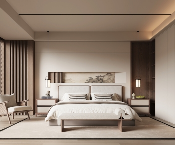 New Chinese Style Bedroom-ID:685523034