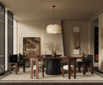 New Chinese Style Dining Room-ID:123100041