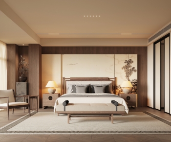 New Chinese Style Bedroom-ID:331852919