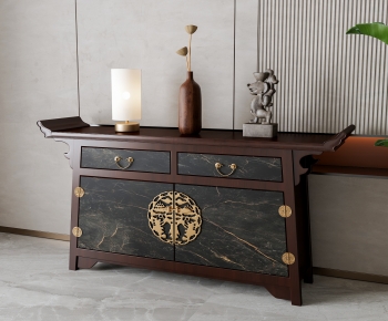 New Chinese Style Entrance Cabinet-ID:976849082